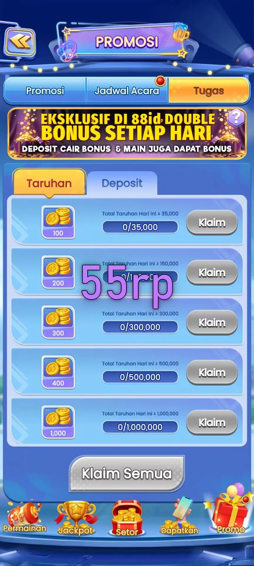 55rp Tangkapan Layar Resmi APK